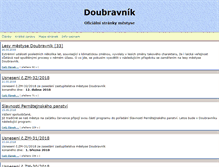 Tablet Screenshot of doubravnik.cz
